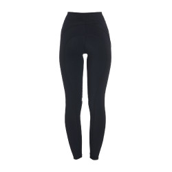 Legging ajustado em tecido técnico elástico feminino Kao Light Equestro Preto / preto Legging ajustado em tecido técnico elástico feminino Kao Light Equestro Preto / preto