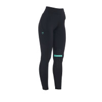 Legging ajustado em tecido técnico elástico feminino Kao Light Equestro Preto / esmeralda Legging ajustado em tecido técnico elástico feminino Kao Light Equestro Preto / esmeralda
