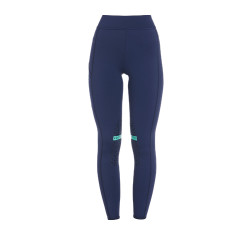 Legging ajustado em tecido técnico elástico feminino Kao Light Equestro Marinho / esmeralda Azul