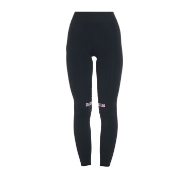 Legging justo em tecido técnico elástico feminino Kao Equestro Legging justo em tecido técnico elástico feminino Kao Equestro