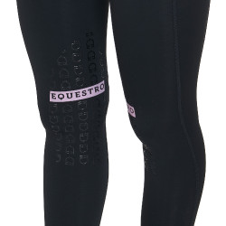 Legging justo em tecido técnico elástico feminino Kao Equestro Legging justo em tecido técnico elástico feminino Kao Equestro