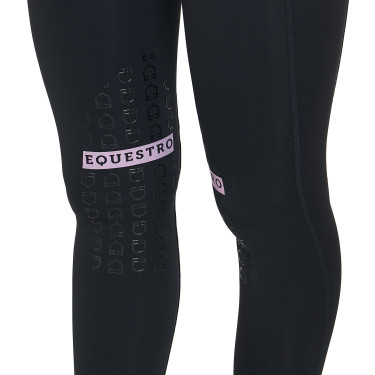 Legging justo em tecido técnico elástico feminino Kao Equestro Legging justo em tecido técnico elástico feminino Kao Equestro