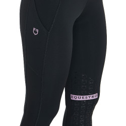 Legging justo em tecido técnico elástico feminino Kao Equestro Legging justo em tecido técnico elástico feminino Kao Equestro