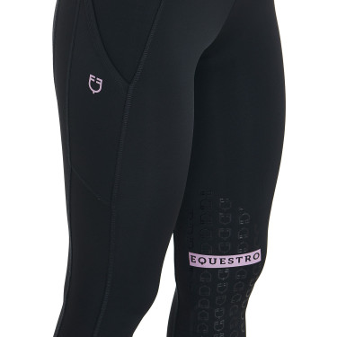 Legging justo em tecido técnico elástico feminino Kao Equestro Legging justo em tecido técnico elástico feminino Kao Equestro