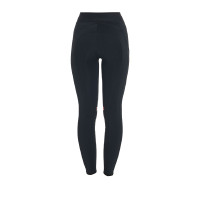 Legging justo em tecido técnico elástico feminino Kao Equestro Preto / lilás Legging justo em tecido técnico elástico feminino Kao Equestro Preto / lilás