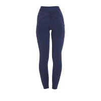 Legging justo em tecido técnico elástico feminino Kao Equestro Marinho / esmeralda Azul Legging justo em tecido técnico elástico feminino Kao Equestro Marinho / esmeralda Azul