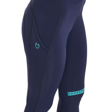 Legging justo em tecido técnico elástico feminino Kao Equestro Legging justo em tecido técnico elástico feminino Kao Equestro