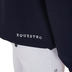 Casaco impermeável técnico de 3 camadas masculino Equestro Marinho Azul-marinho