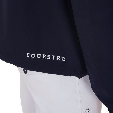 Casaco impermeável técnico de 3 camadas masculino Equestro Marinho Azul-marinho