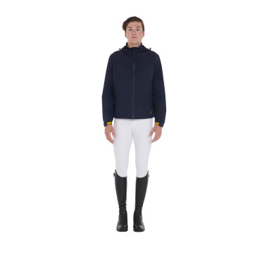 Casaco impermeável técnico de 3 camadas masculino Equestro Marinho Azul-marinho