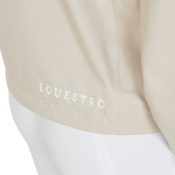 Impermeável técnico de 3 camadas feminino Equestro Bege Impermeável técnico de 3 camadas feminino Equestro Bege