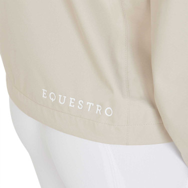 Impermeável técnico de 3 camadas feminino Equestro Bege Impermeável técnico de 3 camadas feminino Equestro Bege
