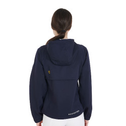 Impermeável técnico de 3 camadas feminino Equestro Marinho Azul-marinho Impermeável técnico de 3 camadas feminino Equestro Marinho Azul-marinho