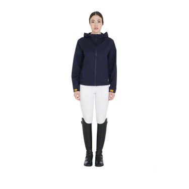 Impermeável técnico de 3 camadas feminino Equestro Marinho Azul-marinho Impermeável técnico de 3 camadas feminino Equestro Marinho Azul-marinho