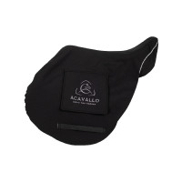Capa de selim com forro de lã polar Acavallo Preto Capa de selim com forro de lã polar Acavallo Preto