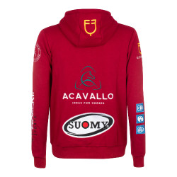 Sweatshirt com capuz masculino com multi-logotipo Equestro