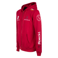 Sweatshirt com capuz masculino com multi-logotipo Equestro Asfalto Cinzento Sweatshirt com capuz masculino com multi-logotipo Equestro Asfalto Cinzento