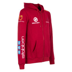 Sweatshirt com capuz masculino com multi-logotipo Equestro Scooter Bege