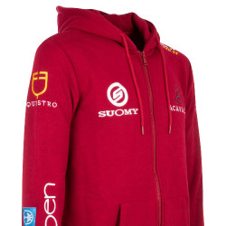 Sweatshirt com capuz masculino com multi-logotipo Equestro Scooter Bege