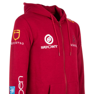 Sweatshirt com capuz masculino com multi-logotipo Equestro Scooter Bege