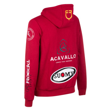 Sweatshirt com capuz masculino com multi-logotipo Equestro Scooter Bege