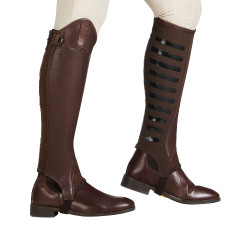 Mini-chaps unissexo com inserções de silicone Gel Grip System Equestro Mini-chaps unissexo com inserções de silicone Gel Grip System Equestro