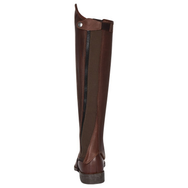 Mini-chaps de couro macio com zíper lateral Magellano Equestro Castanho