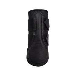 Guêtres dianteiras em neoprene perfurado com fecho duplo em velcro Acavallo Preto