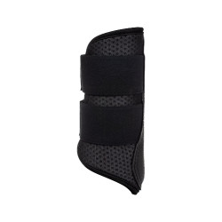 Guêtres dianteiras em neoprene perfurado com fecho duplo em velcro Acavallo Preto