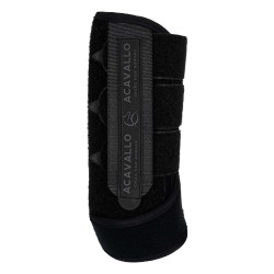Guérrêras dianteiras em neoprene com inserções em gel Respira Acavallo Preto