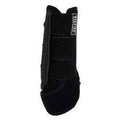 Guérrêras dianteiras em neoprene com inserções em gel Respira Acavallo Preto