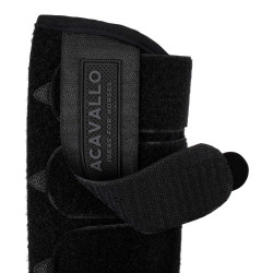 Guérrêras dianteiras em neoprene com inserções em gel Respira Acavallo Preto