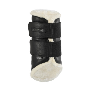 Guizeiras dianteiras em couro ecológico com fecho duplo de velcro Acavallo Guizeiras dianteiras em couro ecológico com fecho duplo de velcro Acavallo