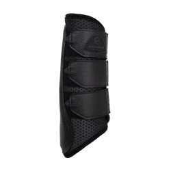 Guizeiras traseiras em neoprene perfurado com triplo velcro Acavallo Preto
