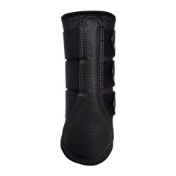 Guizeiras traseiras em neoprene perfurado com triplo velcro Acavallo Preto