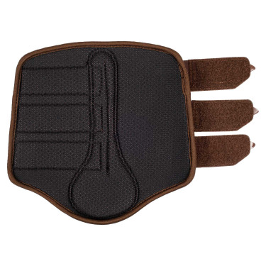 Guizeiras traseiras em neoprene perfurado com triplo velcro Acavallo Castanho escuro Guizeiras traseiras em neoprene perfurado com triplo velcro Acavallo Castanho escuro