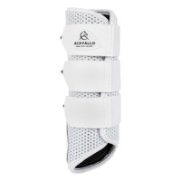 Guizeiras traseiras em neoprene perfurado com triplo velcro Acavallo Branco Guizeiras traseiras em neoprene perfurado com triplo velcro Acavallo Branco