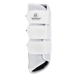 Guizeiras traseiras em neoprene perfurado com triplo velcro Acavallo Branco