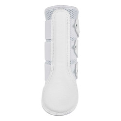 Guizeiras traseiras em neoprene perfurado com triplo velcro Acavallo Branco