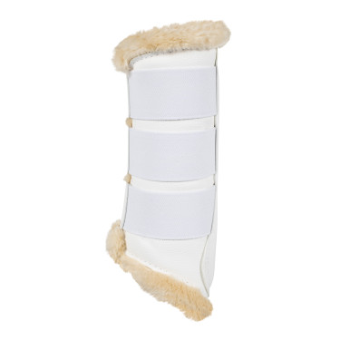 Guétras traseiras em couro sintético com triplo velcro Acavallo Branco