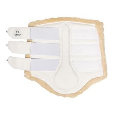 Guétras traseiras em couro sintético com triplo velcro Acavallo Branco