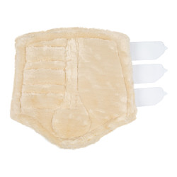 Guétras traseiras em couro sintético com triplo velcro Acavallo Branco