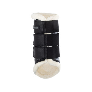 Guêtres traseiras em couro ecológico com triplo fecho de velcro Acavallo Guêtres traseiras em couro ecológico com triplo fecho de velcro Acavallo