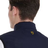 Colete masculino em tecido técnico corta-vento Equestro Marinho Azul-marinho Colete masculino em tecido técnico corta-vento Equestro Marinho Azul-marinho