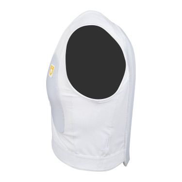 Colete de proteção nível 2 com peito almofadado unissex Equestro Branco