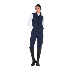 Colete ajustado em tecido técnico feminino Equestro Blazer marinho Azul-marinho