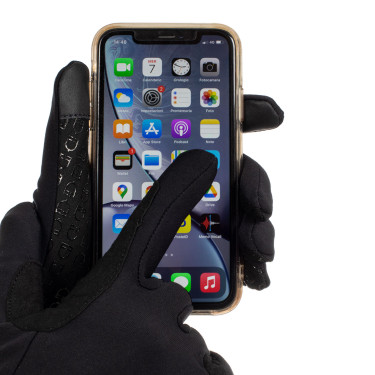 Luvas unissexo em velo Bormio Equestro Preto