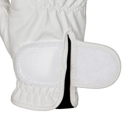 Luvas unissexo em couro sintético macio com fecho de velcro Equestro Luvas unissexo em couro sintético macio com fecho de velcro Equestro