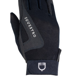 Luvas infantis Sunny em tecido técnico Equestro Marinho Azul-marinho