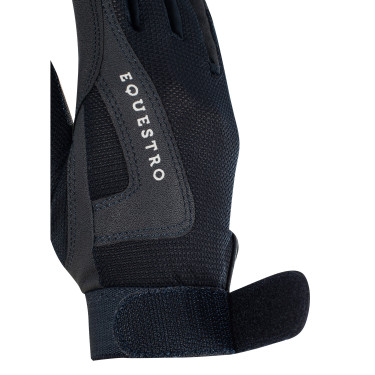 Luvas infantis Sunny em tecido técnico Equestro Marinho Azul-marinho